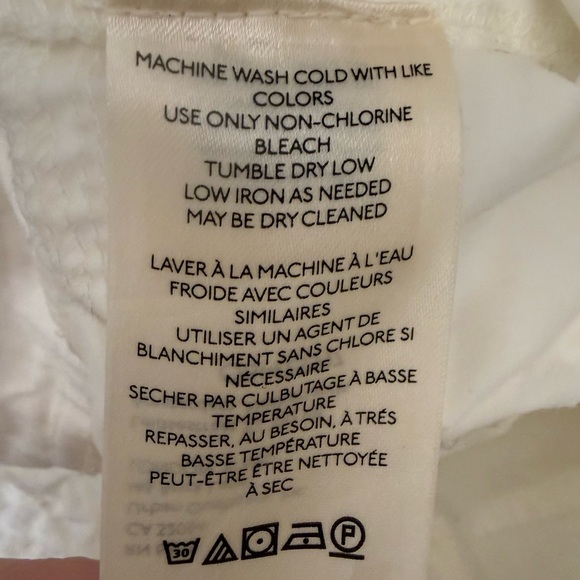 Free People The Thing Is Low Rise Utility Cargo Flare Pants Optic White Size 2 - Picture 13 of 14